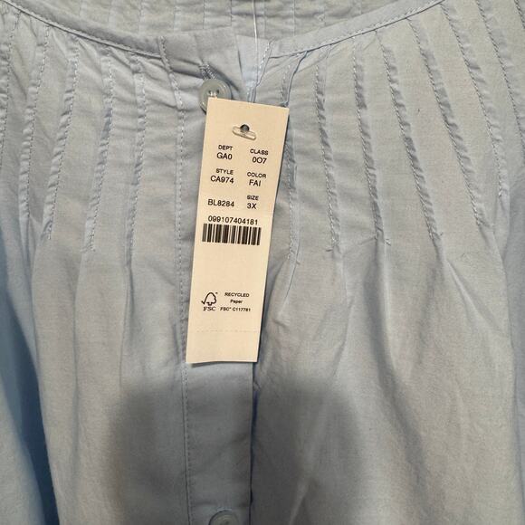 J.Crew Jolie Eyelet Cotton Poplin Top Size 3X NWT Style CA974 - Picture 4 of 9